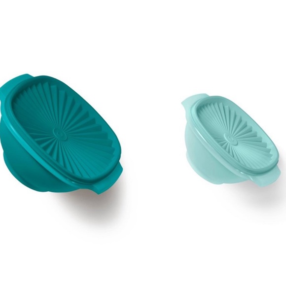 New Tupperware Square Bowl set of Servalier Tight Sealing Lids - Shades of Green - Picture 5 of 5